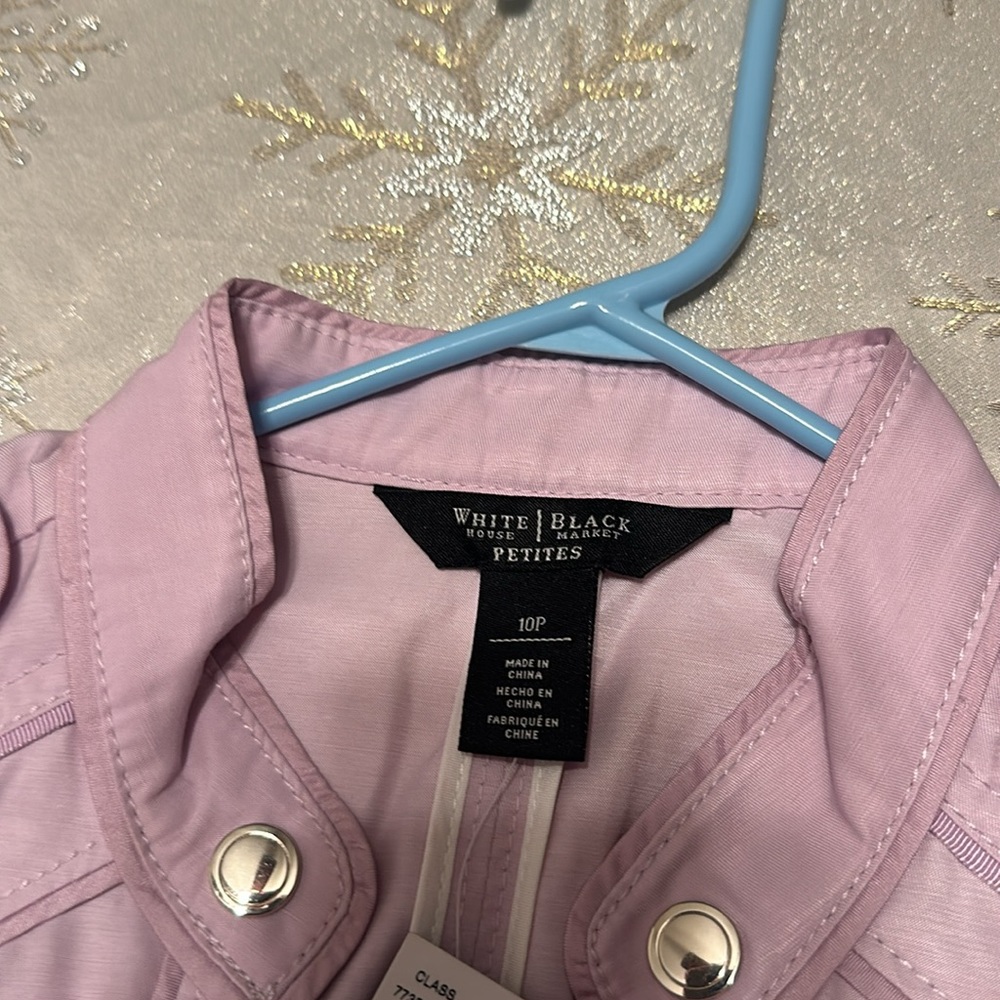 White House Black Market lavender jacket sz 10p color purple - Picture 2 of 11